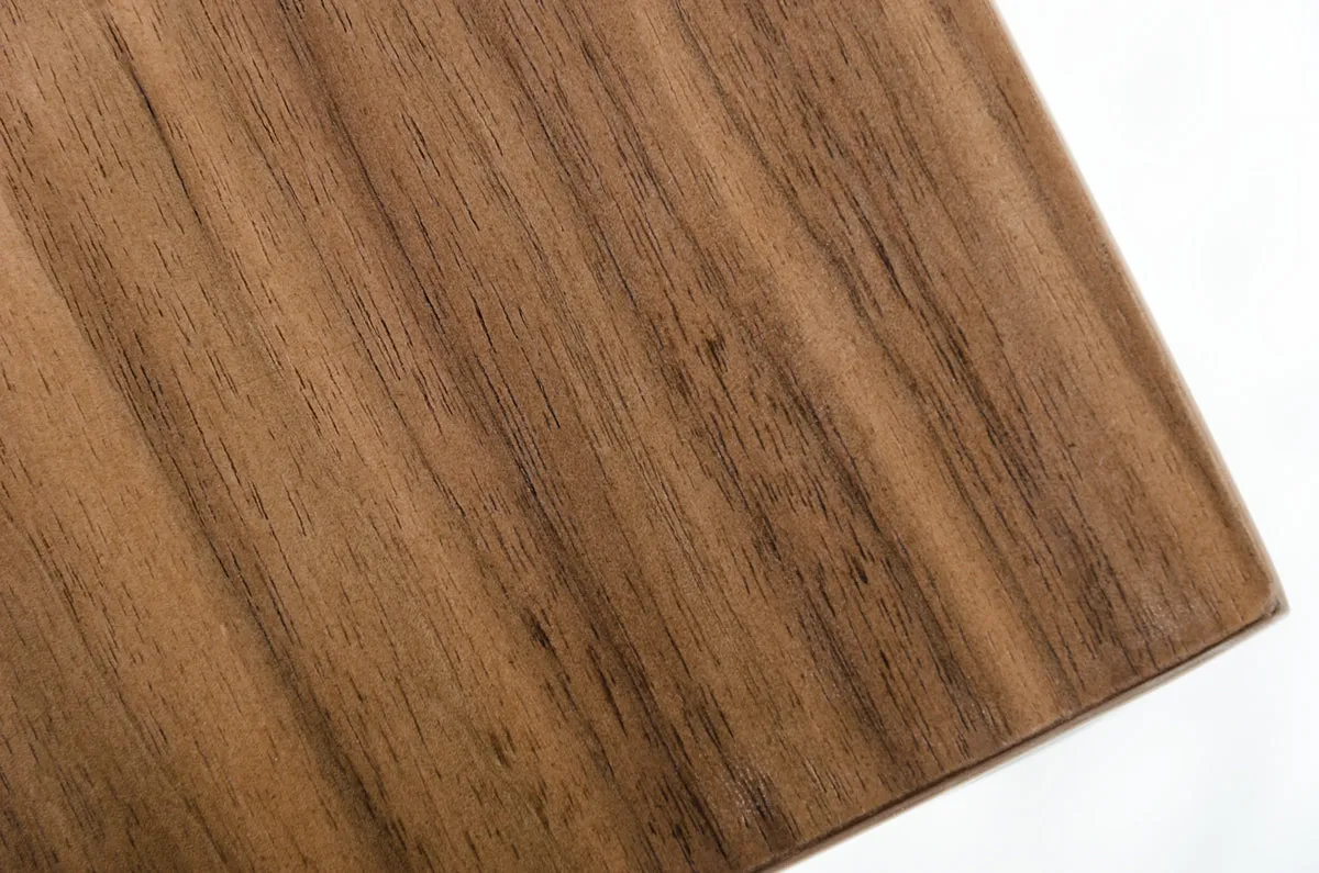 30' Walnut Veneer Mdf And Steel Dining Table By Homeroots