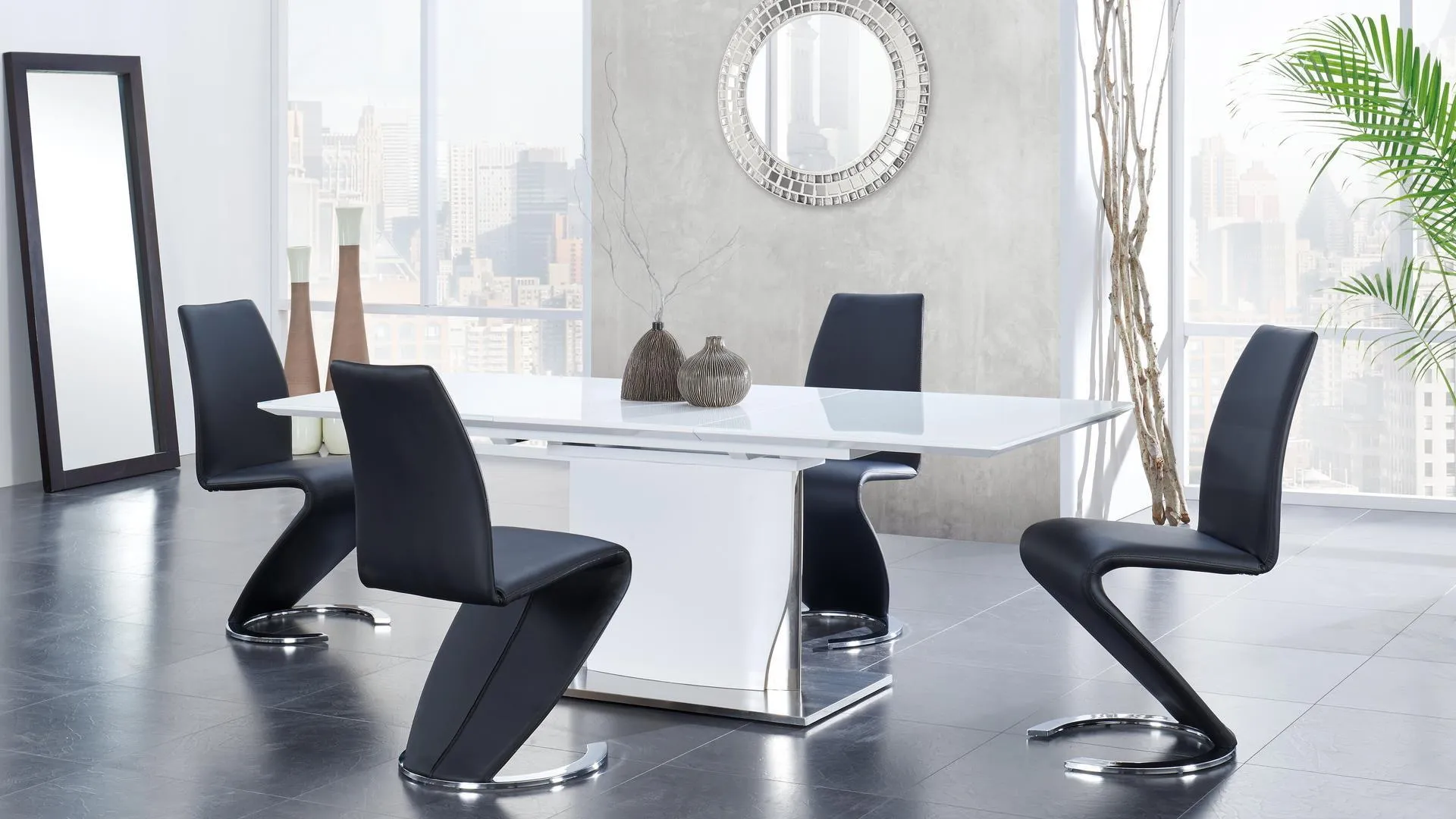 5 Piece Dining Room Set (D2279DT D9002DC-BL)