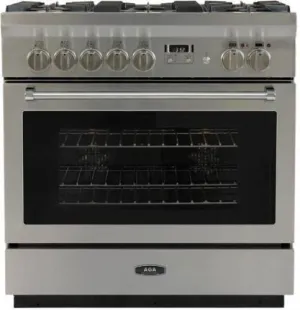 AGA Professional Series AMPRO36DFSS 36" Freestanding Stainless Dual Fuel Range