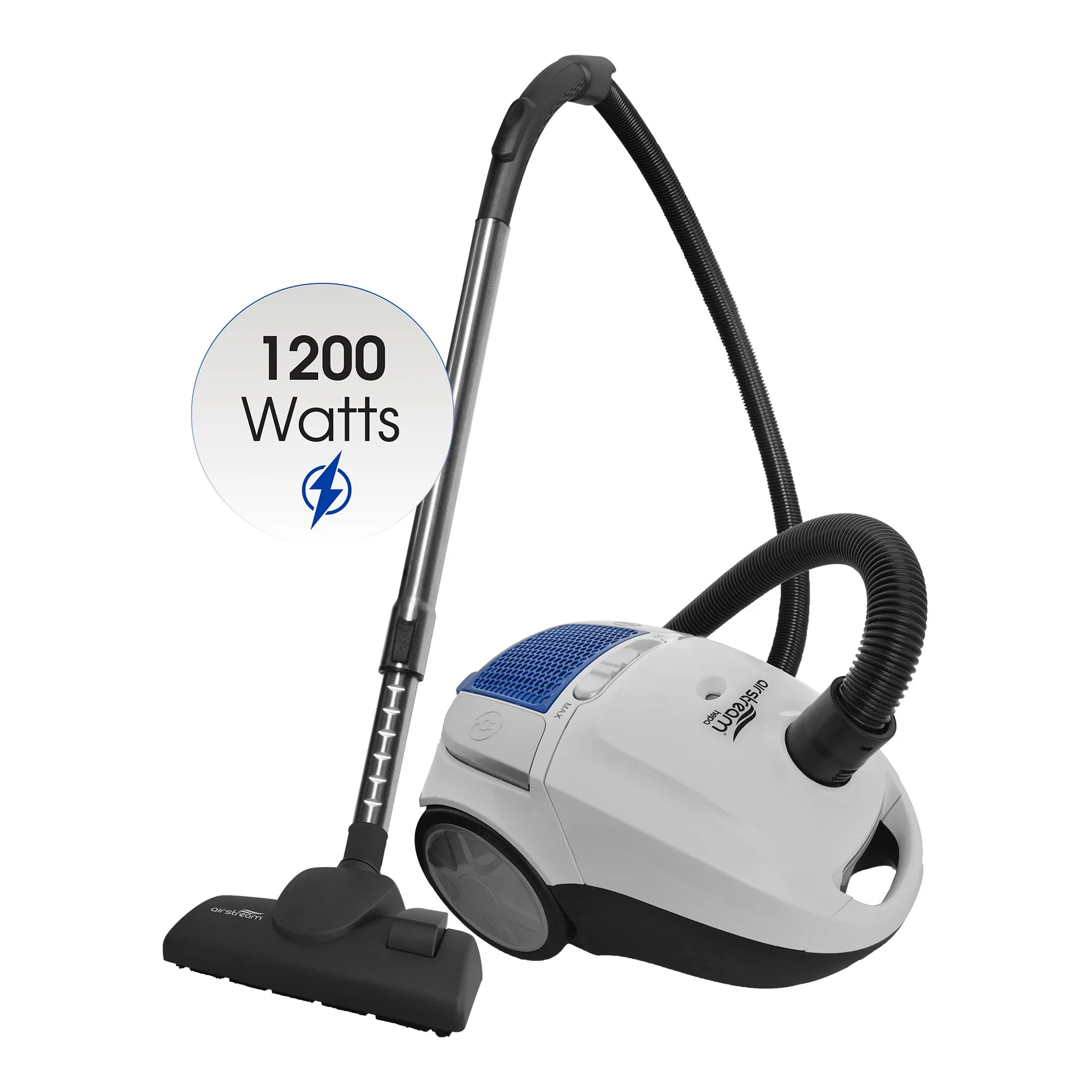 Air Stream AS100 Canister Vacuum - HEPA Type Filtration - Adjustable Speed Controls
