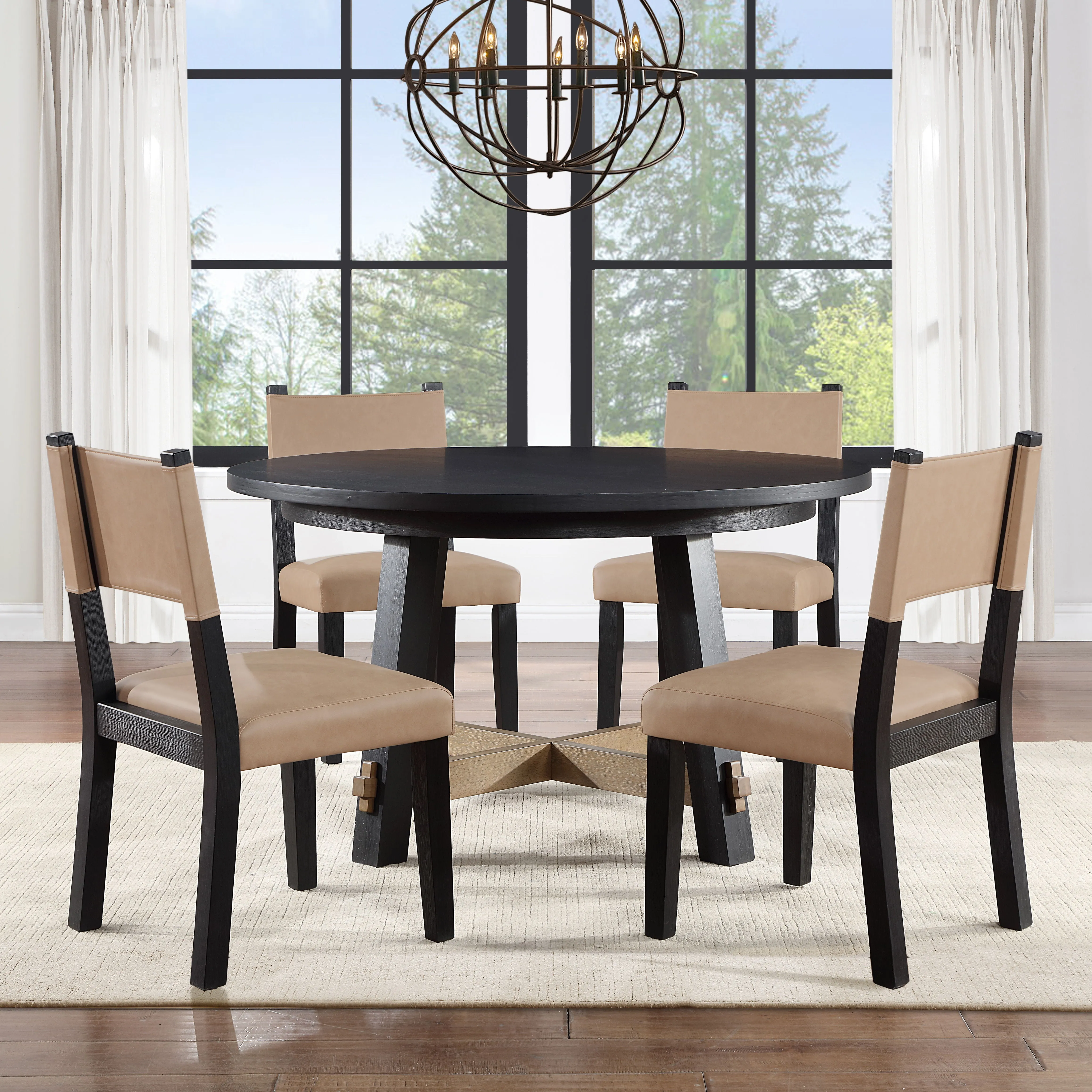 Aubrey - 5 Piece Round Dining Set