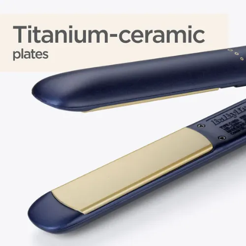BaByliss Straightener Titanium, Ceramic Up To 235C, Blue