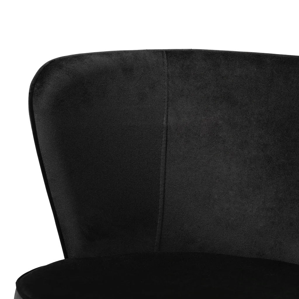 Baxton Studio Farah Metal 2-Piece Dining Chair Set