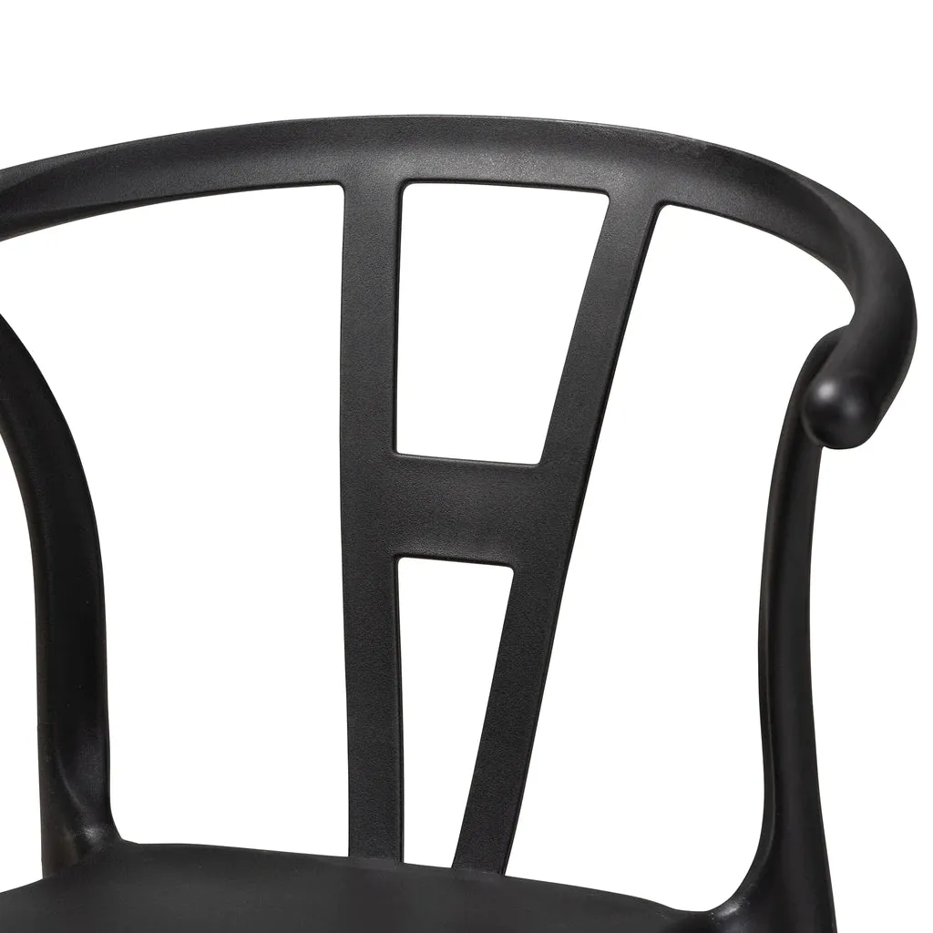 Baxton Studio Warner Modern And Contemporary Beige Plastic 4-Piece Dining Chair Set