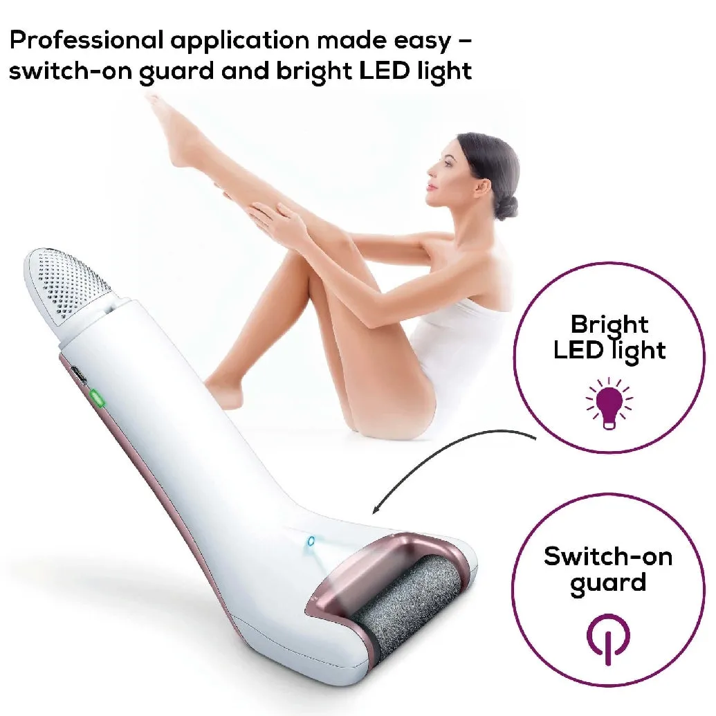 Beurer Portable Pedicure Device, Two Rollers, Pink