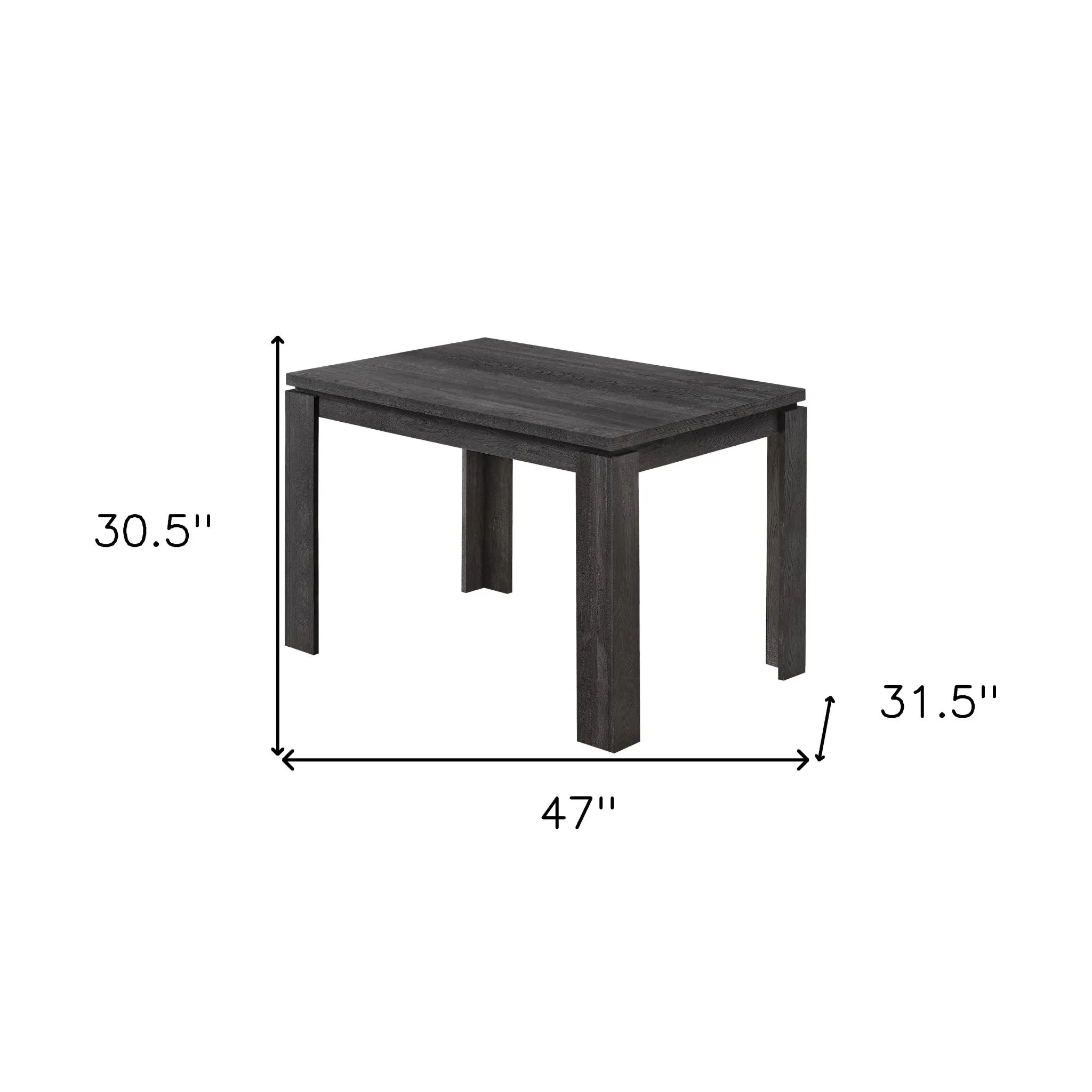 Black Dining Table By Homeroots