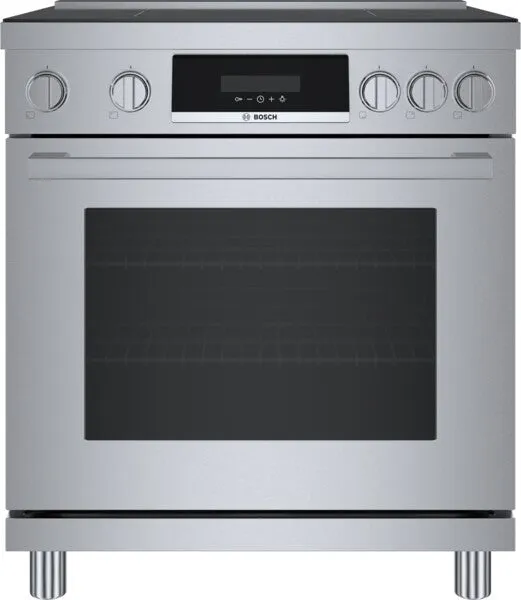 Bosch 30" 800 Series Stainless Freestanding Induction Electric Range HIS8055U