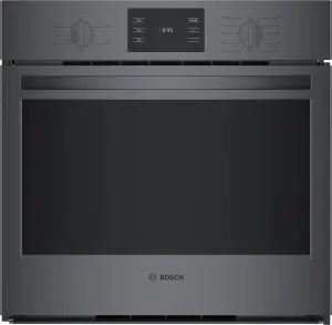 Bosch 500 Series 30" Black Stainless Single Electric Wall Oven HBL5344UC