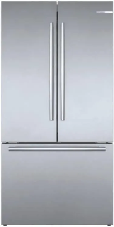 Bosch 800 Series 36" LED 21 cu.ft. Smart French Door SS Refrigerator B36CT80SNS