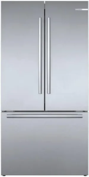 Bosch 800 Series 36" LED 21 cu.ft. Smart French Door SS Refrigerator B36CT80SNS