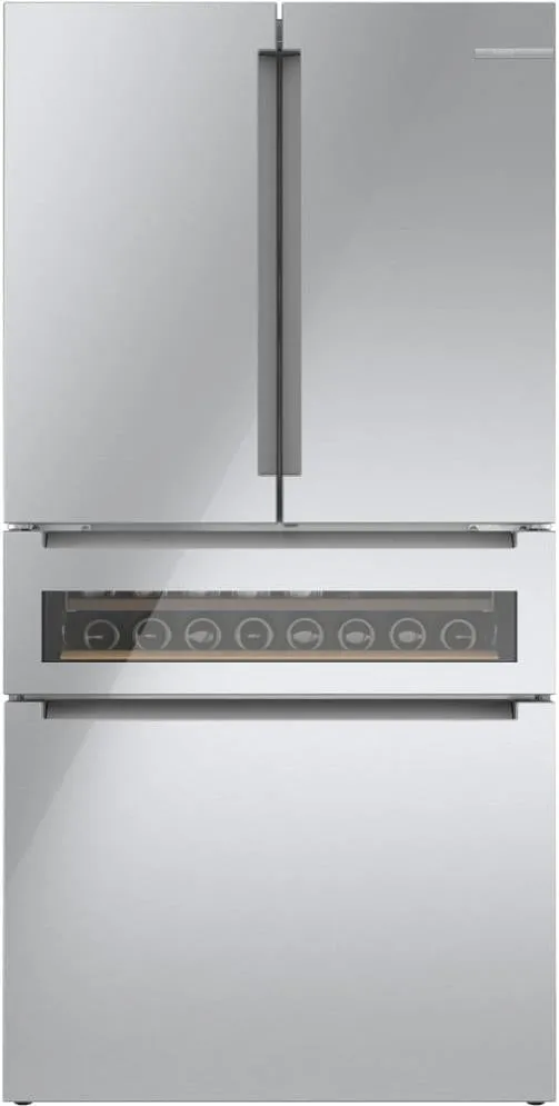 Bosch 800 Series 36" SS 20.5 Cu. Ft 4 French Door Smart Refrigerator B36CL81ENG