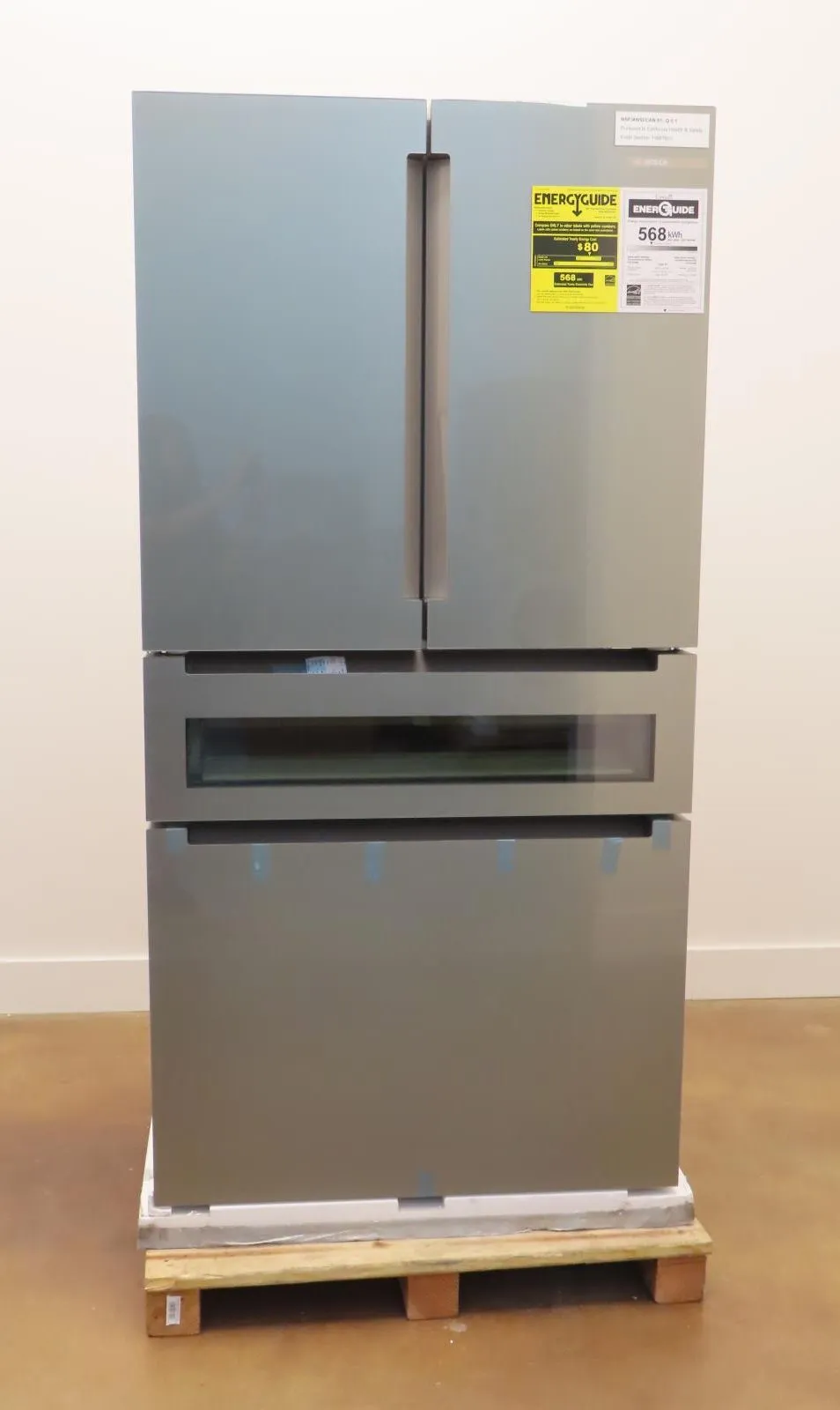 Bosch 800 Series B36CL81ENG 36" Freestanding French Door Smart Refrigerator