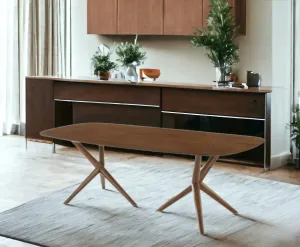 Brown Solid Manufactured Wood Dining Table By Homeroots