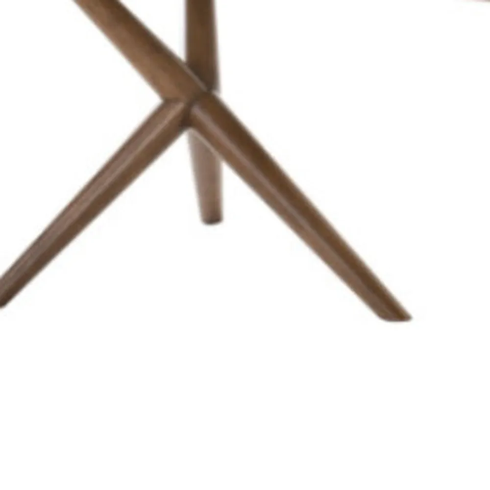 Brown Solid Manufactured Wood Dining Table By Homeroots