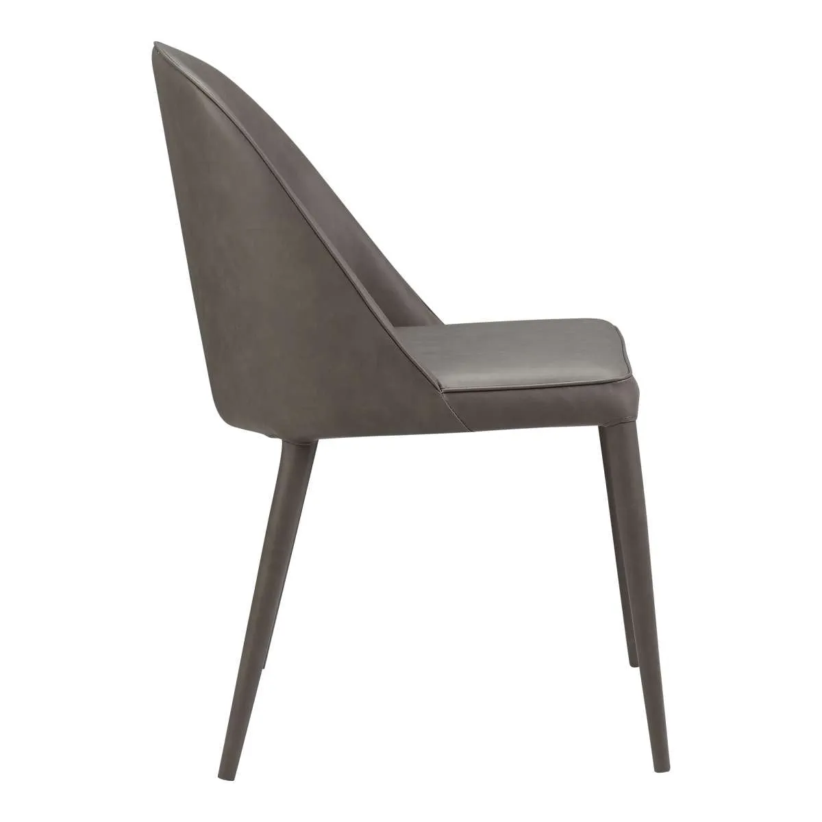 Burton Pu Dining Chair Grey -M2 (Set Of 2) By Moe's Home Collection