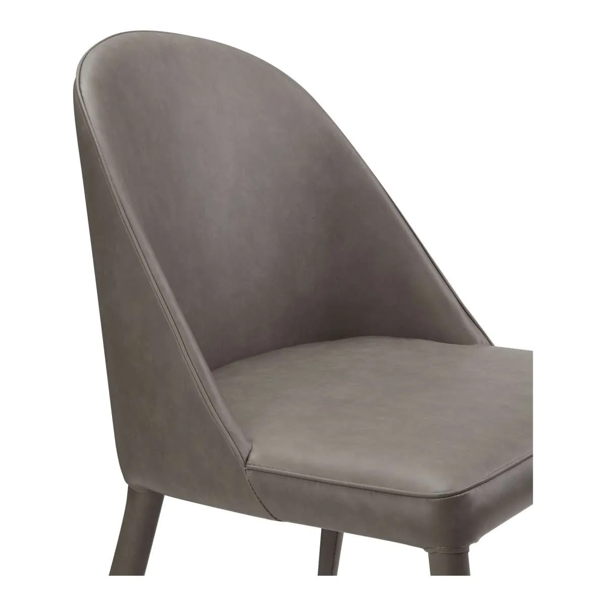 Burton Pu Dining Chair Grey -M2 (Set Of 2) By Moe's Home Collection