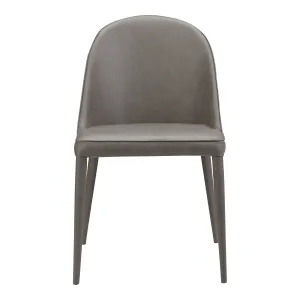Burton Pu Dining Chair Grey -M2 (Set Of 2) By Moe's Home Collection