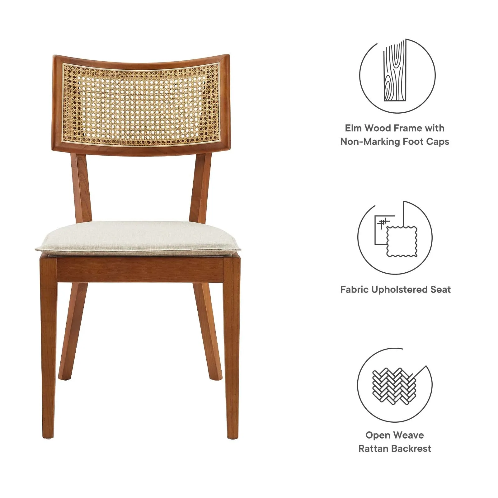 Caledonia Wood Dining Chair Set of 2 By Modway - EEI-6080