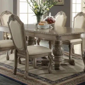 Chateau De Ville PU & Antique White Side Chair