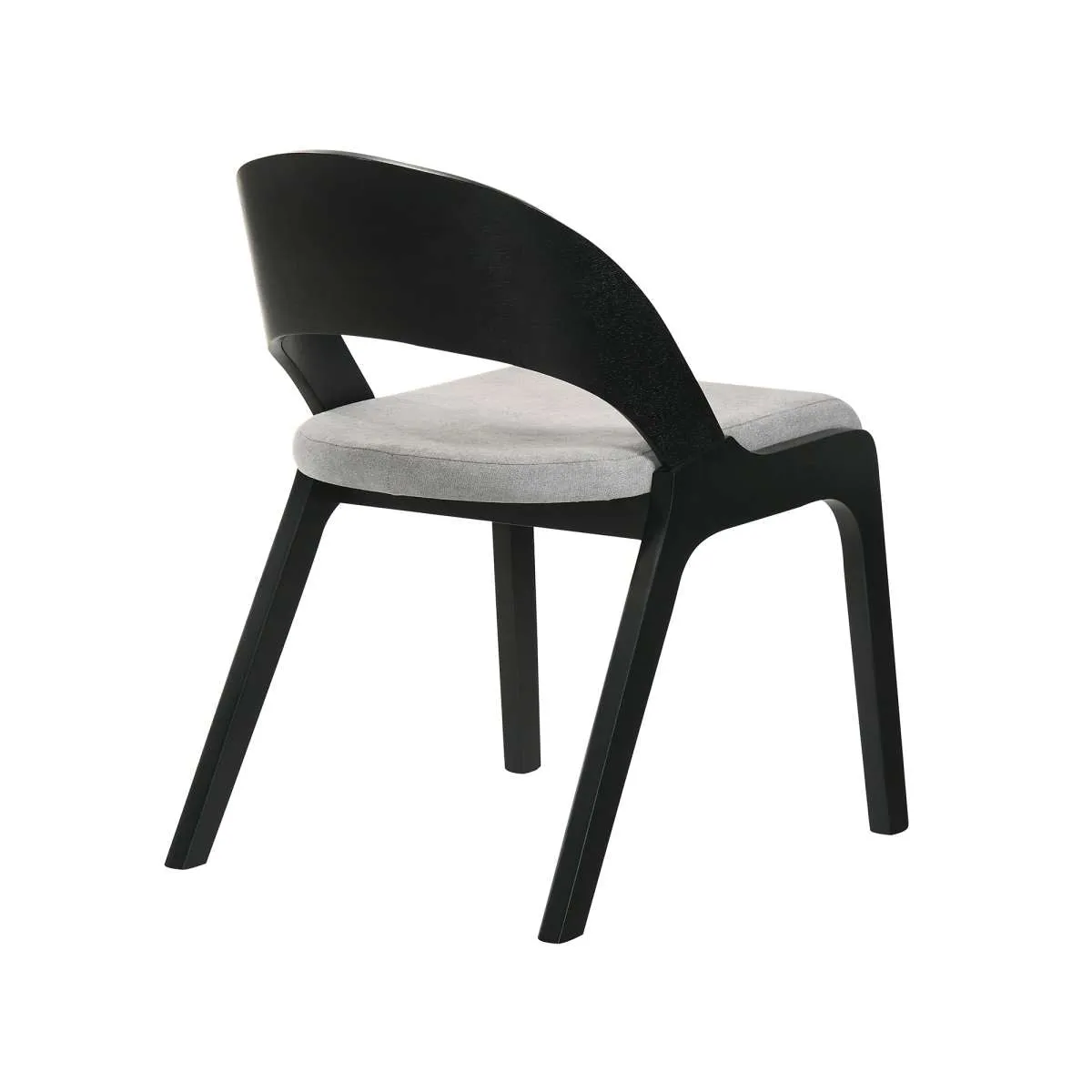 Cirque and Polly 5 Piece Black Round Dining Set By Armen Living