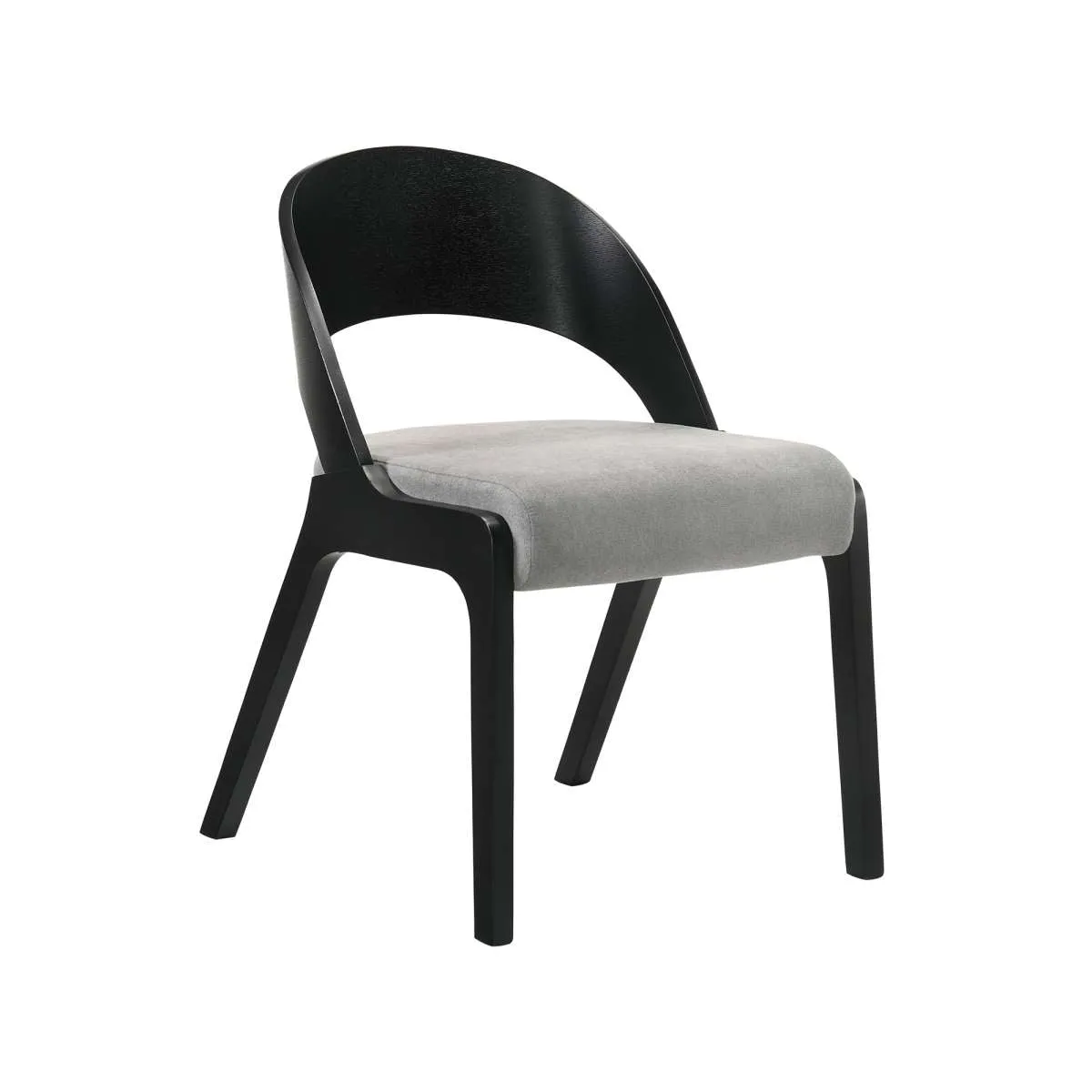 Cirque and Polly 5 Piece Black Round Dining Set By Armen Living