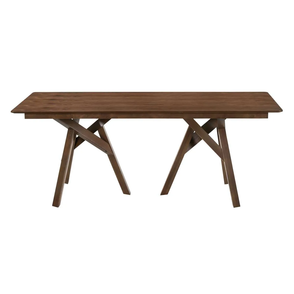 Cortina and Lima 5 Piece Walnut Rectangular Dining Set By Armen Living