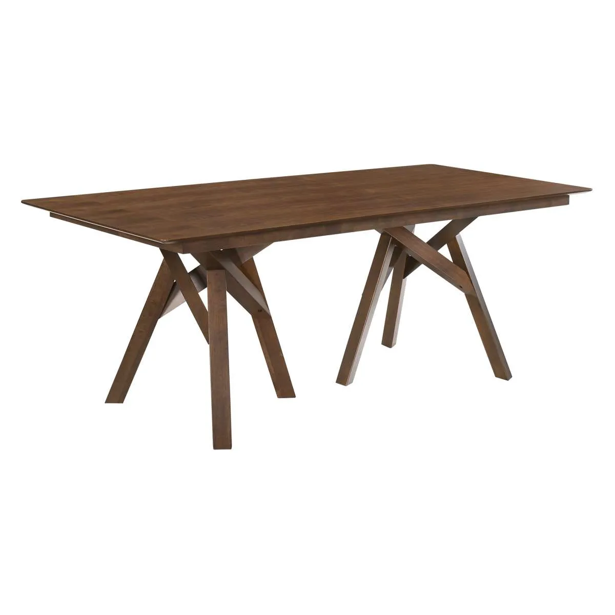Cortina and Lima 5 Piece Walnut Rectangular Dining Set By Armen Living