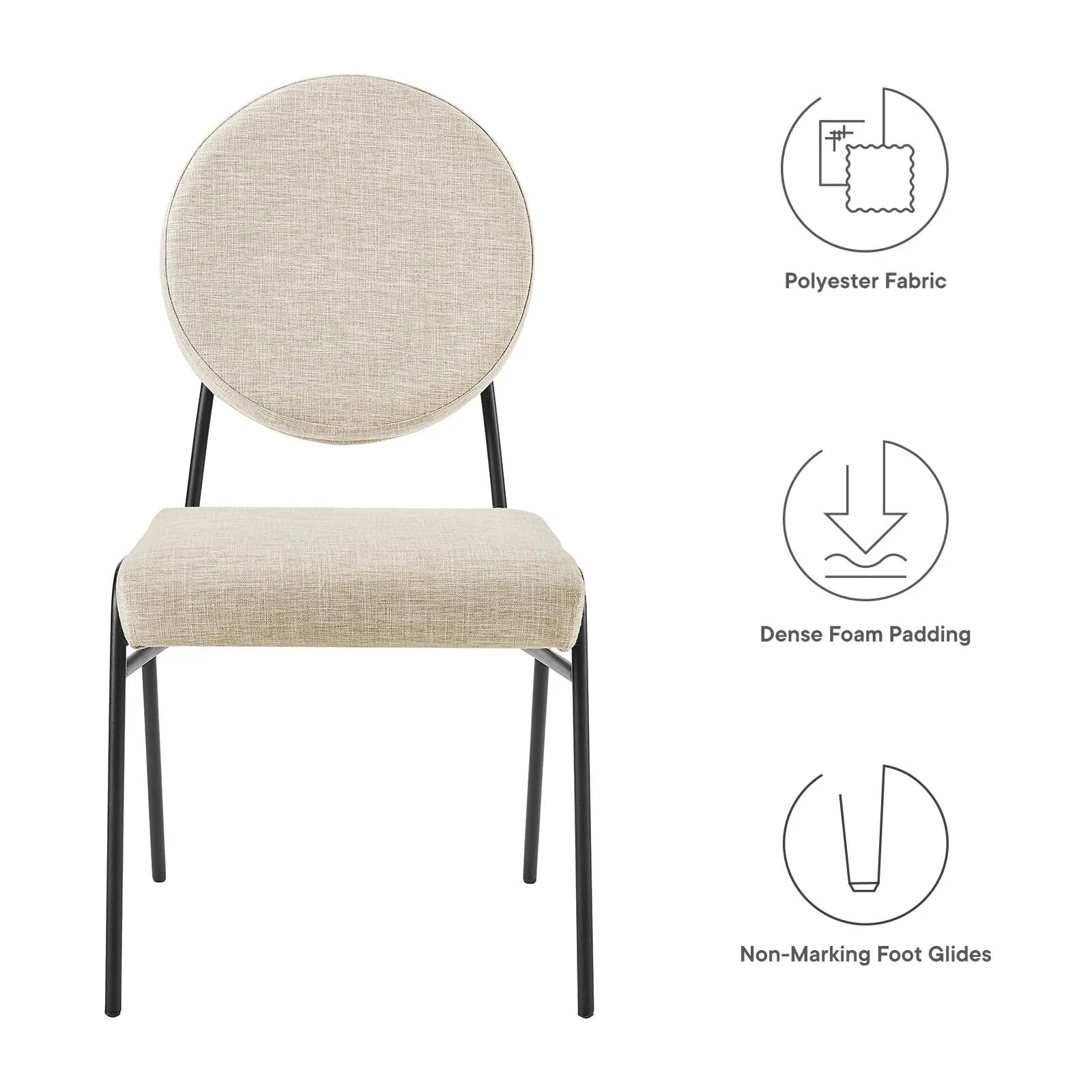 Craft Upholstered Fabric Dining Side Chairs By Modway - EEI-6253