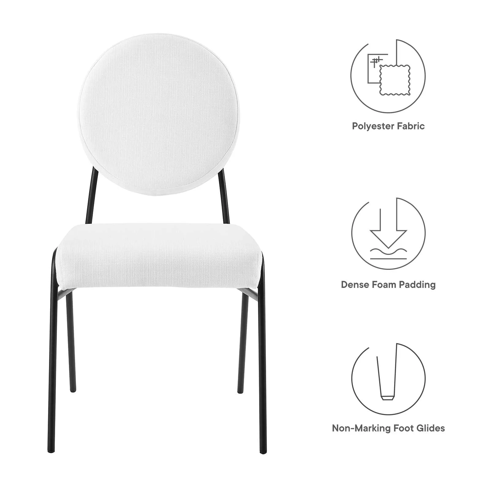 Craft Upholstered Fabric Dining Side Chairs By Modway - EEI-6253