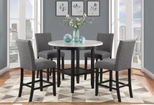 D40011 BAR TABLE   4 D1622 BAR STOOLS