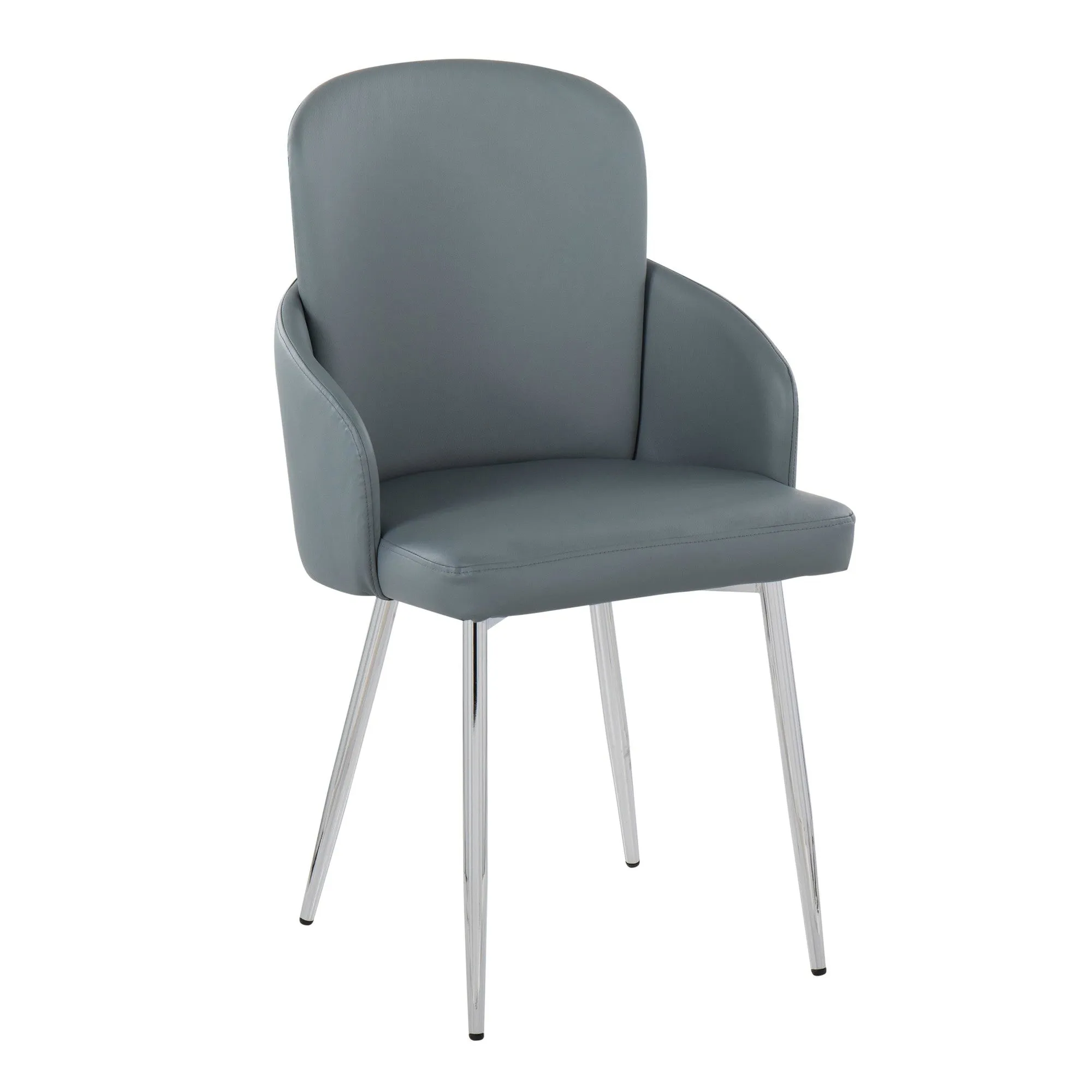 Dahlia Dining Chair - Set of 2 Gray By LumiSource - CH-DAHLIA2 SVGY2