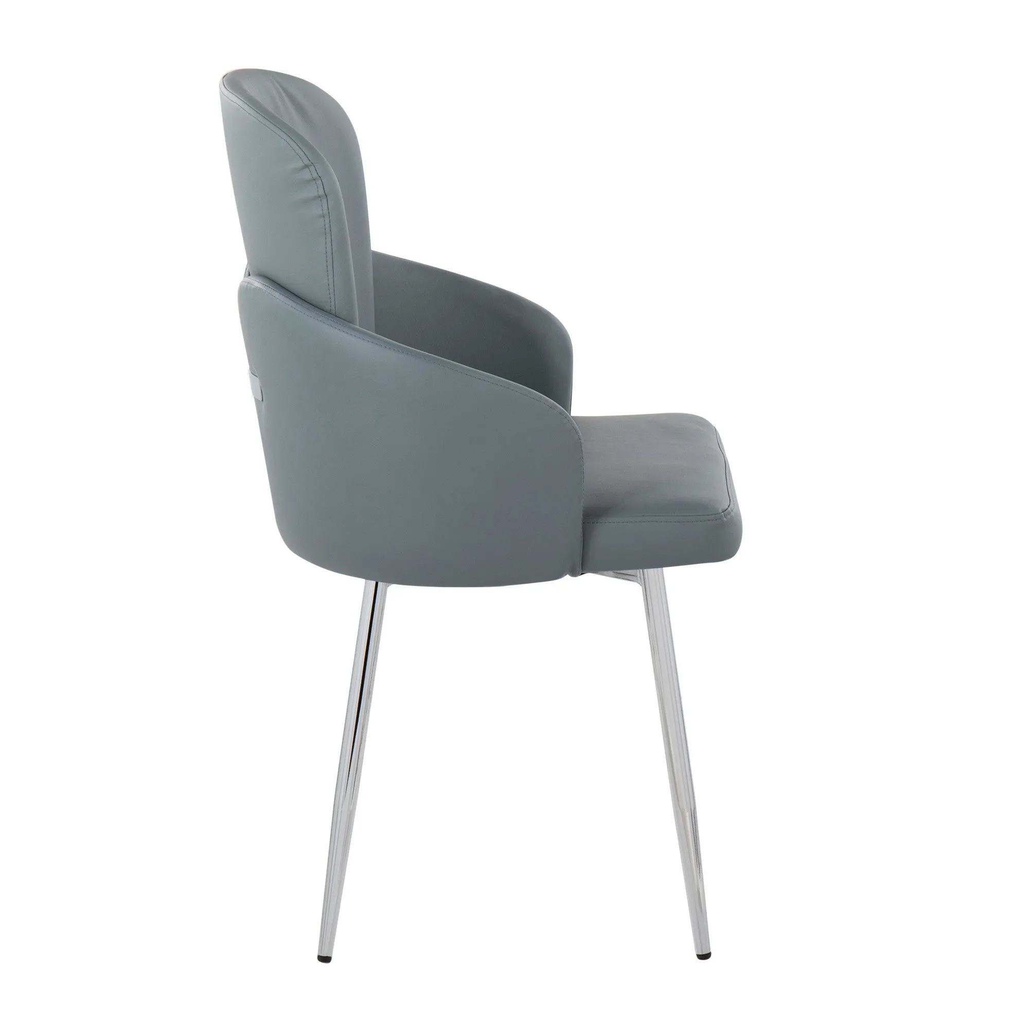 Dahlia Dining Chair - Set of 2 Gray By LumiSource - CH-DAHLIA2 SVGY2