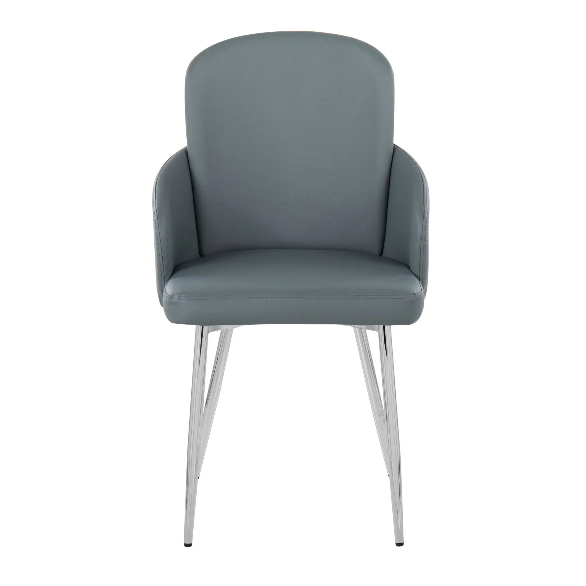 Dahlia Dining Chair - Set of 2 Gray By LumiSource - CH-DAHLIA2 SVGY2
