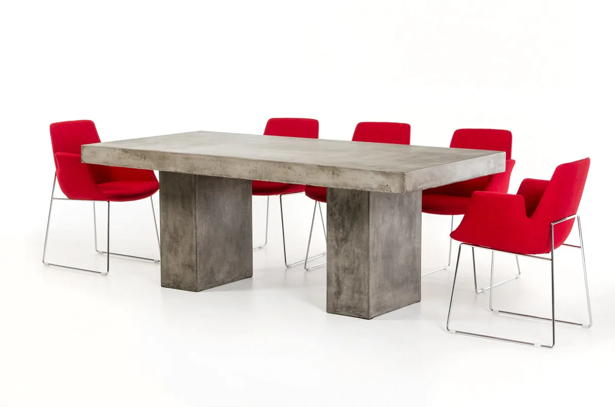Dark Gray Concrete Dining Table By Homeroots