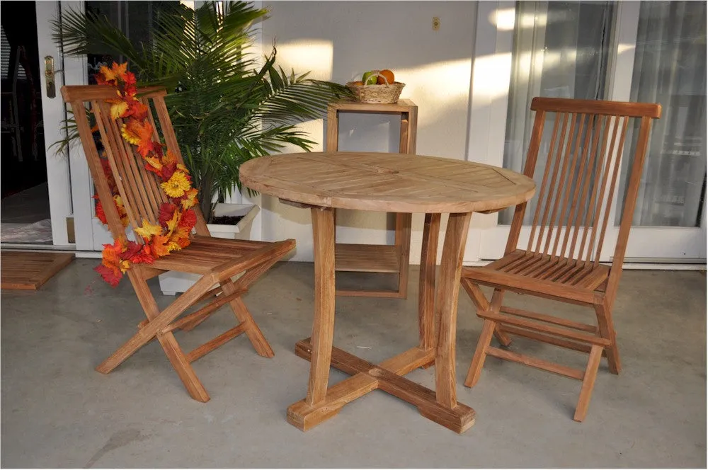 Descanso Bristol 3-Pieces Dining Set By Anderson Teak