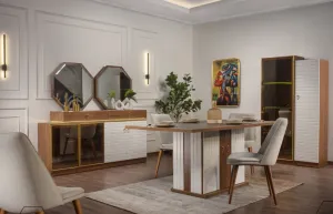 Dining table with 6 chairs from Maiden Home M110453684