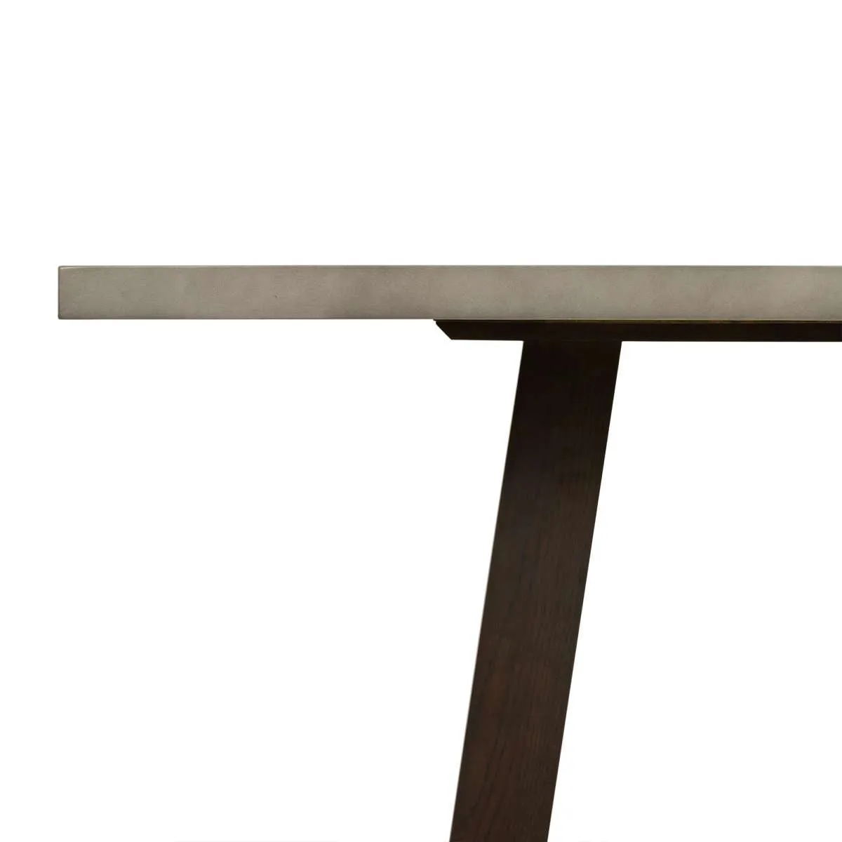 Elodie Gray Concrete and Dark Gray Oak Rectangle Dining Table By Armen Living