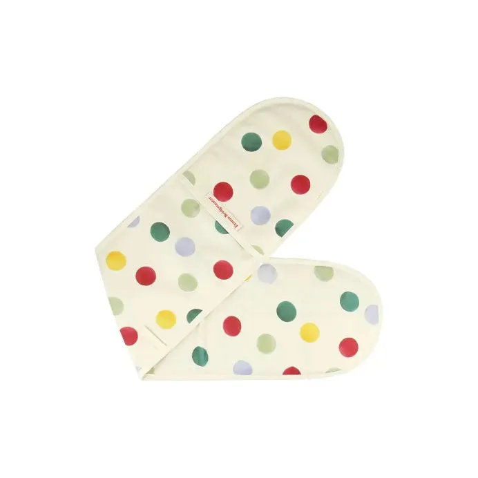 Emma Bridgewater Big Polka Dot Double Oven Glove & Tea Towel Set