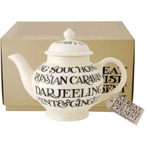 Emma Bridgewater Black Toast 4 Mug Teapot