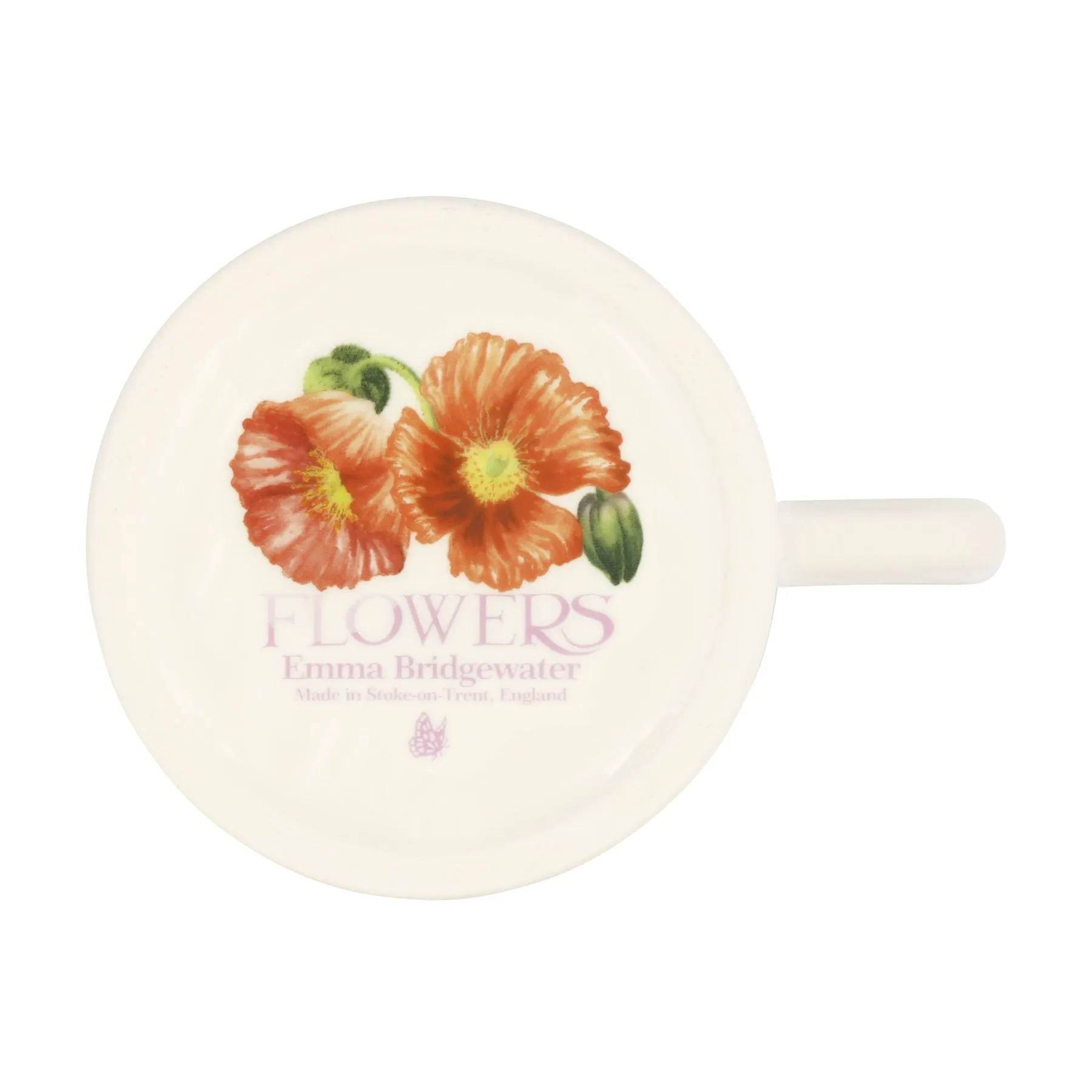 Emma Bridgewater Flowers Red Poppy Half Pint Mug