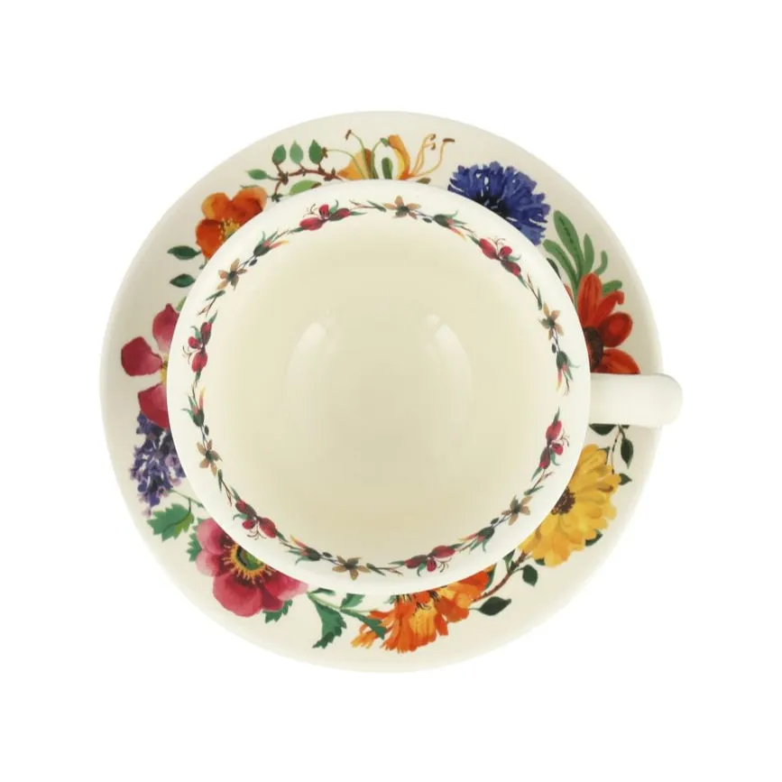 Emma Bridgewater Garden Flowers Large Teacup & Saucer