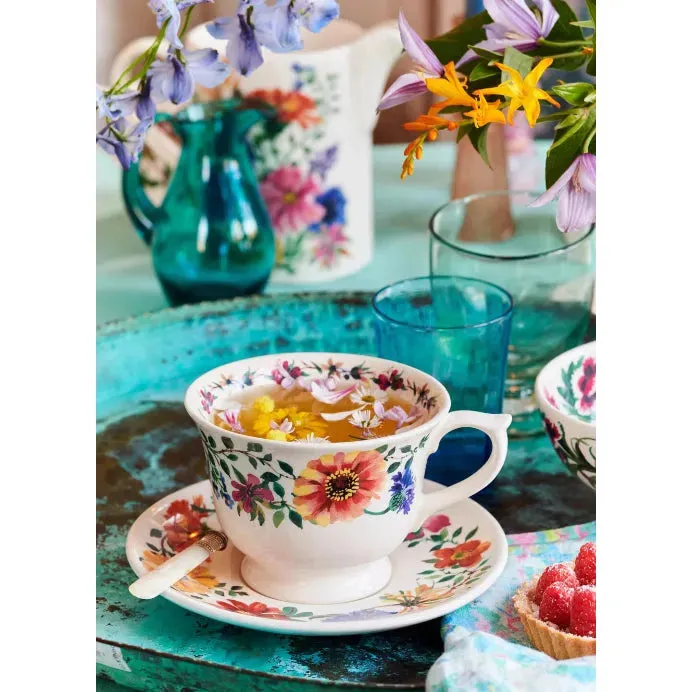 Emma Bridgewater Garden Flowers Large Teacup & Saucer