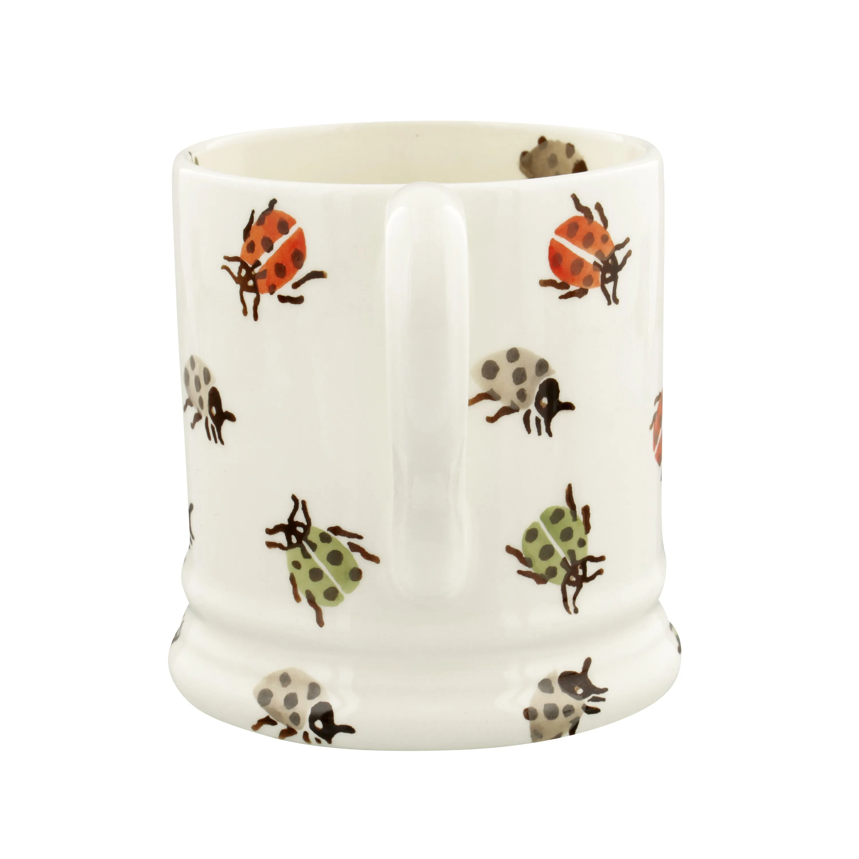 Emma Bridgewater Orange Ladybirds Half Pint Mug