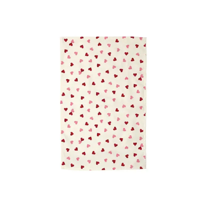 Emma Bridgewater Pink Hearts Double Oven Glove & Tea Towel Set