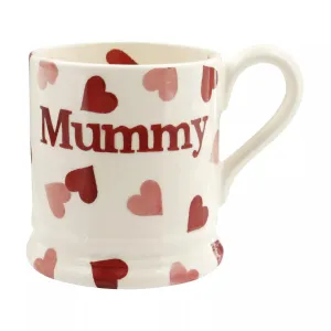 Emma Bridgewater Pink Hearts Mummy Half Pint Mug