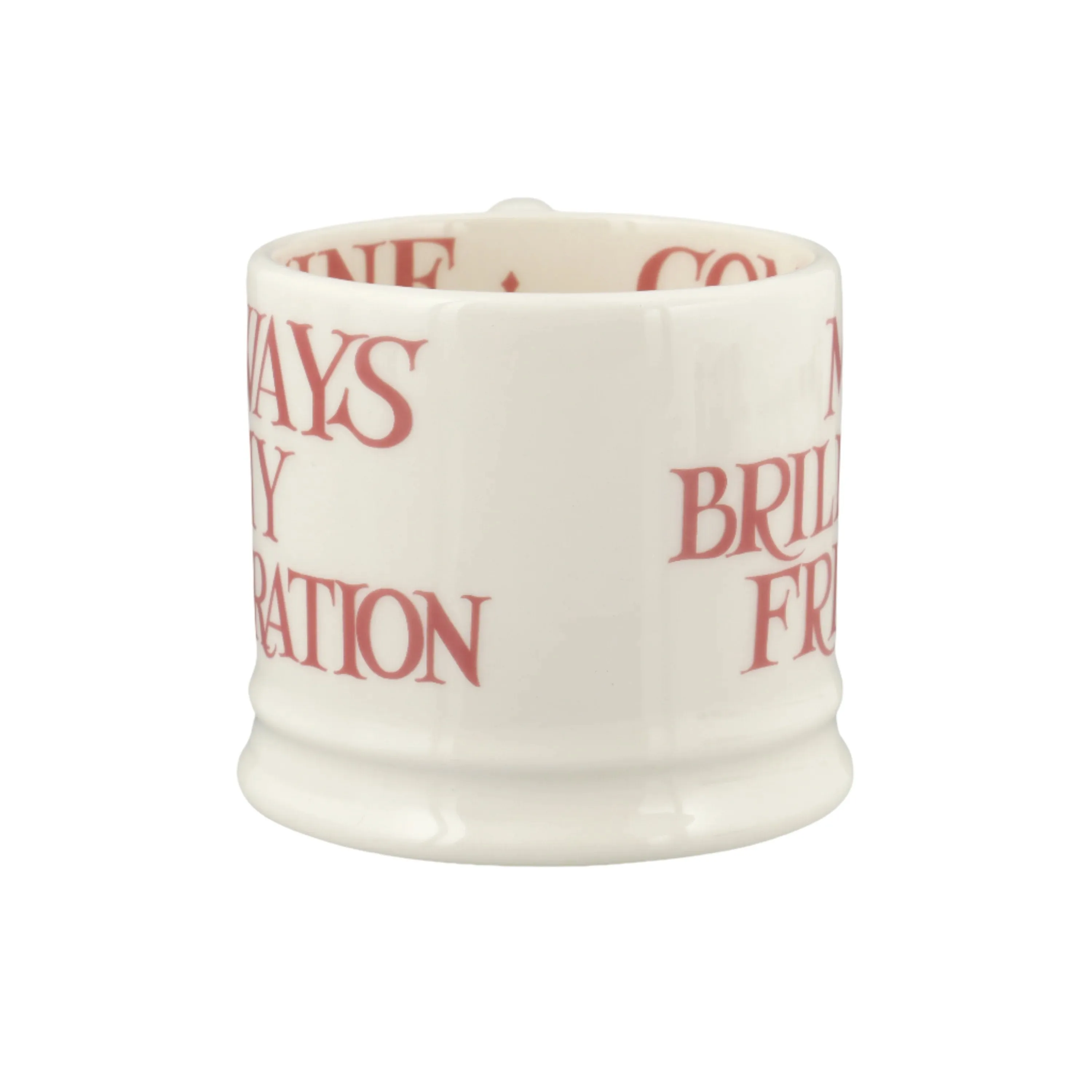 Emma Bridgewater Pink Toast My Brilliant Friend Small Mug