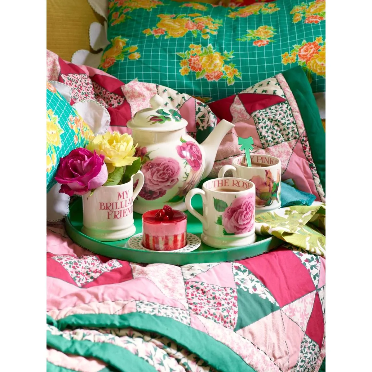 Emma Bridgewater Roses All My Life 4 Mug Teapot