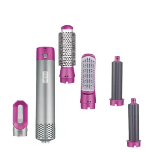 Enzo Hair Styler Hot Air Brush, 1000Watts, Pink