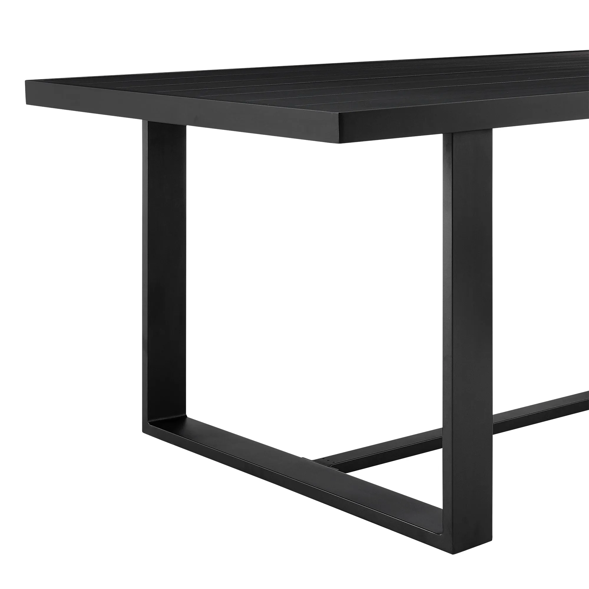 Felicia Outdoor Patio 5-Piece Dining Table Set in Aluminum with Grey Rope and Cushions By Armen Living