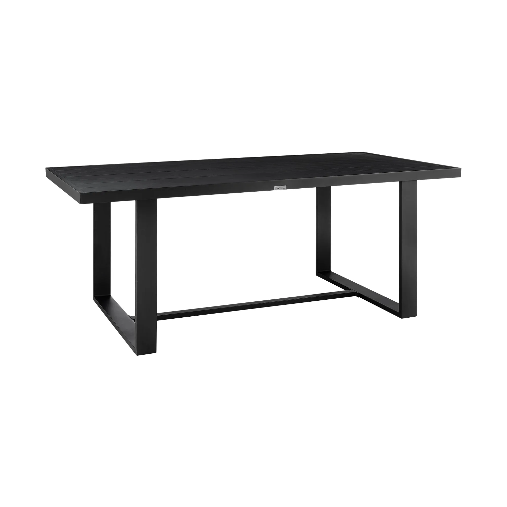 Felicia Outdoor Patio 5-Piece Dining Table Set in Aluminum with Grey Rope and Cushions By Armen Living
